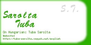 sarolta tuba business card